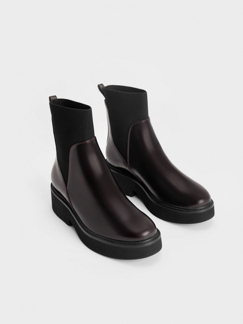 Cizme Tip Soseta Charles & Keith Ankle Visinii | 952GQVDHB