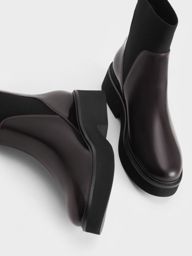 Cizme Tip Soseta Charles & Keith Ankle Visinii | 952GQVDHB