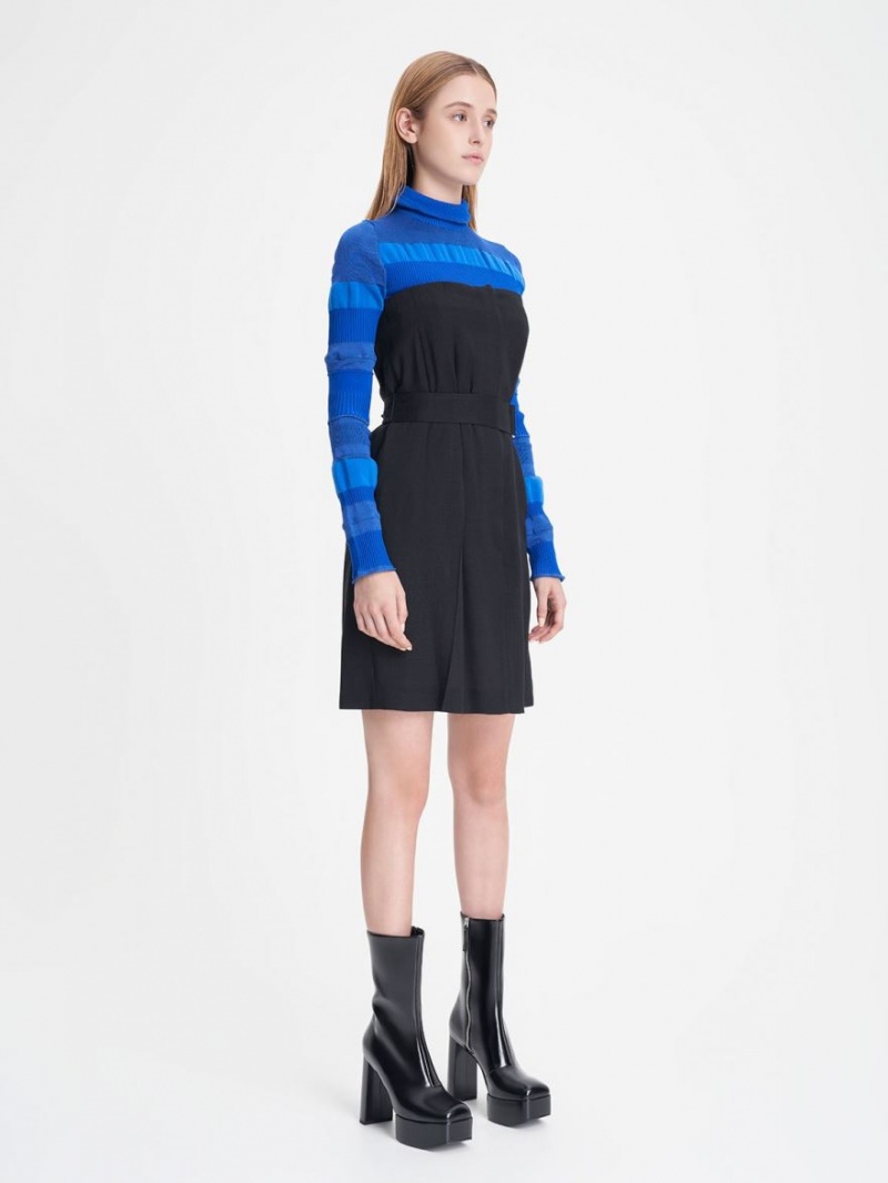 Cizme cu Toc Charles & Keith Corinth Blade Negrii | 713IUXBFC