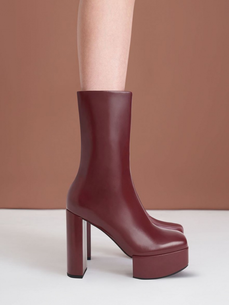 Cizme cu Toc Charles & Keith Corinth Blade Visinii | 058BZGFRD