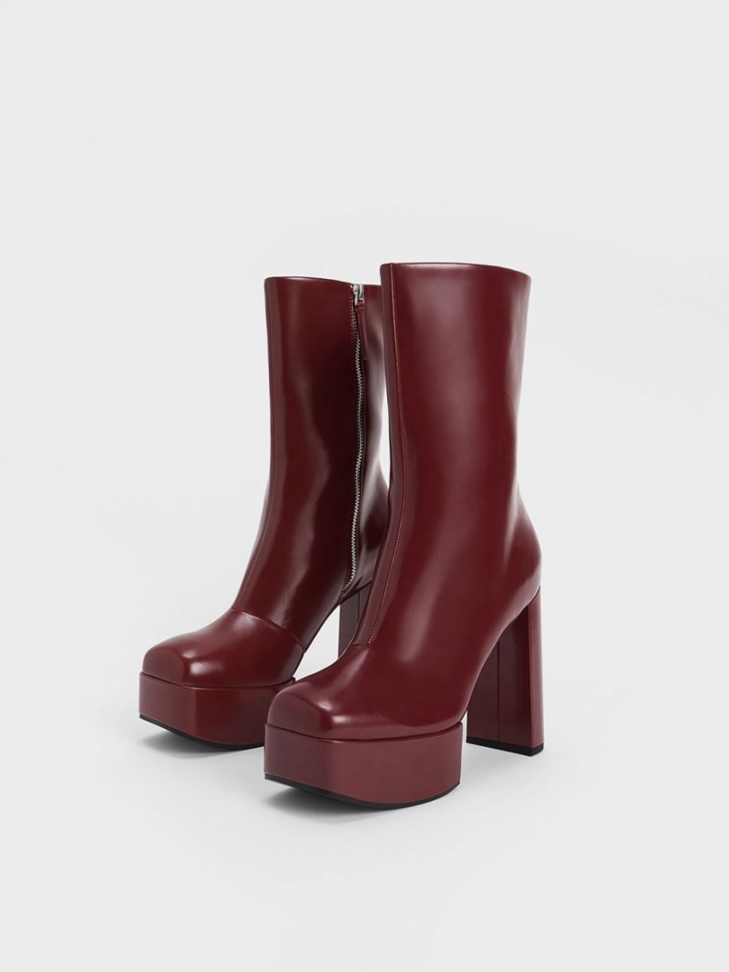 Cizme cu Toc Charles & Keith Corinth Blade Visinii | 058BZGFRD