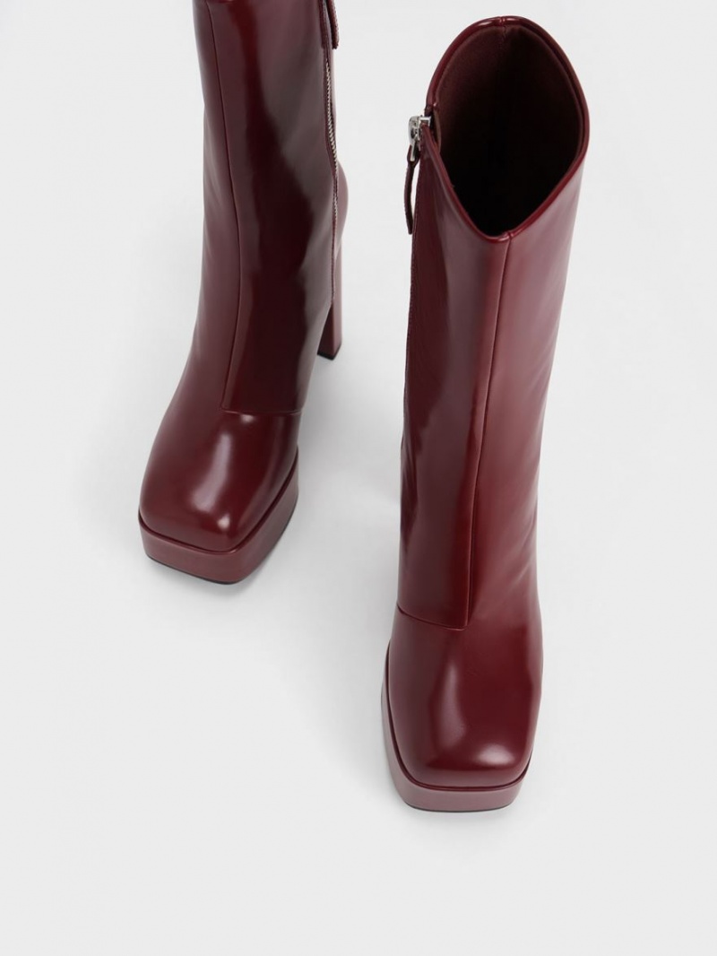 Cizme cu Toc Charles & Keith Corinth Blade Visinii | 058BZGFRD