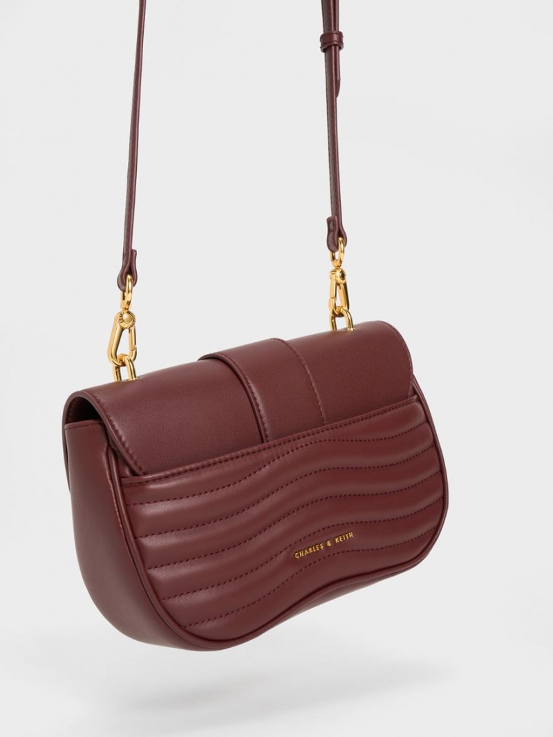 Geanta Crossbody Charles & Keith Aubrielle Panelled Visinii | 675XQTRGU