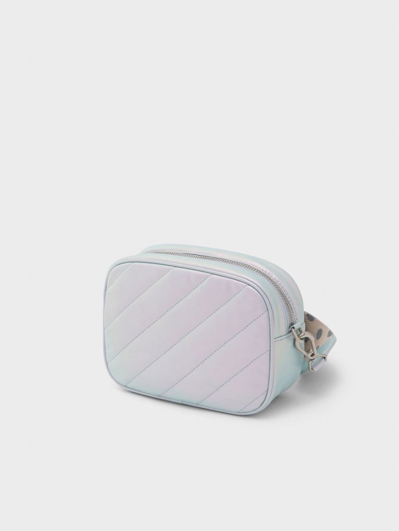 Geanta Crossbody Charles & Keith Chailly Panelled & Pouch Paon | 739GCOSMK