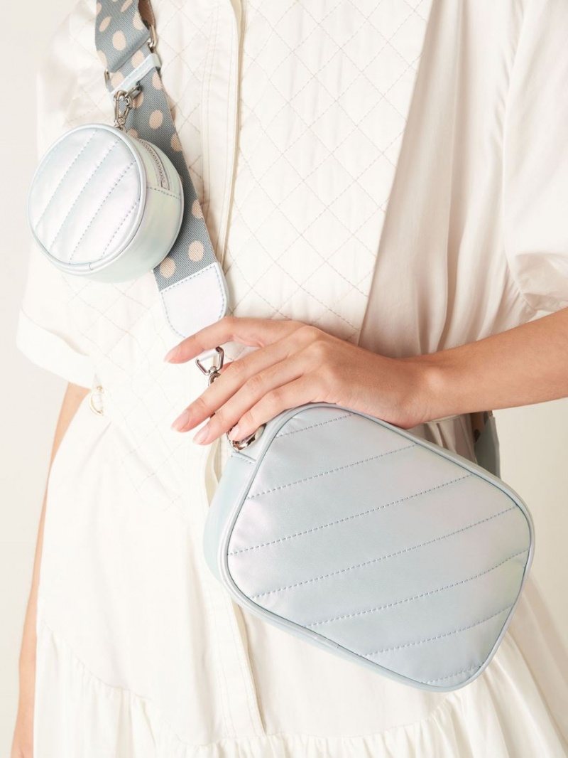 Geanta Crossbody Charles & Keith Chailly Panelled & Pouch Paon | 739GCOSMK