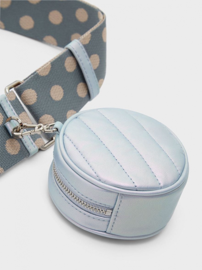 Geanta Crossbody Charles & Keith Chailly Panelled & Pouch Paon | 739GCOSMK