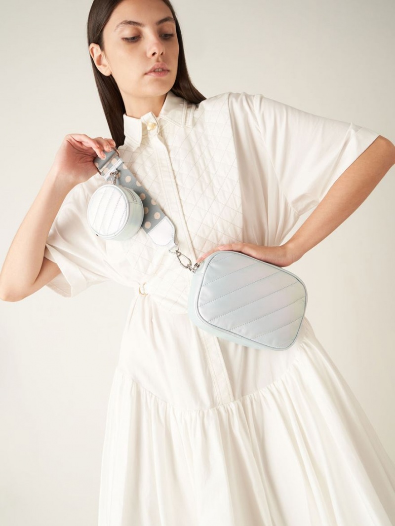 Geanta Crossbody Charles & Keith Chailly Panelled & Pouch Paon | 739GCOSMK