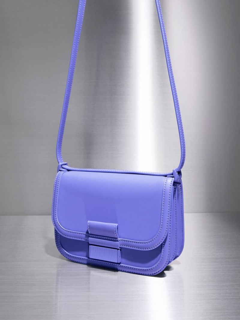 Geanta Crossbody Charles & Keith Charlot Violet | 324LAUXQB