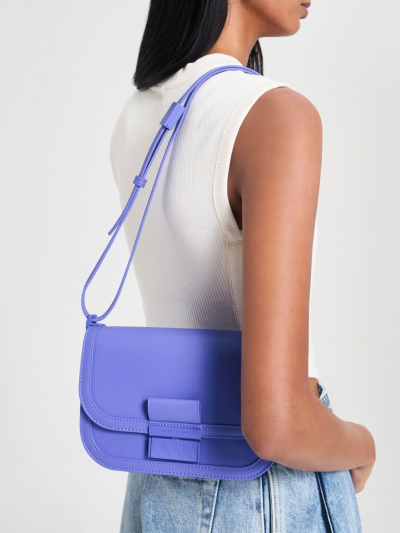 Geanta Crossbody Charles & Keith Charlot Violet | 324LAUXQB