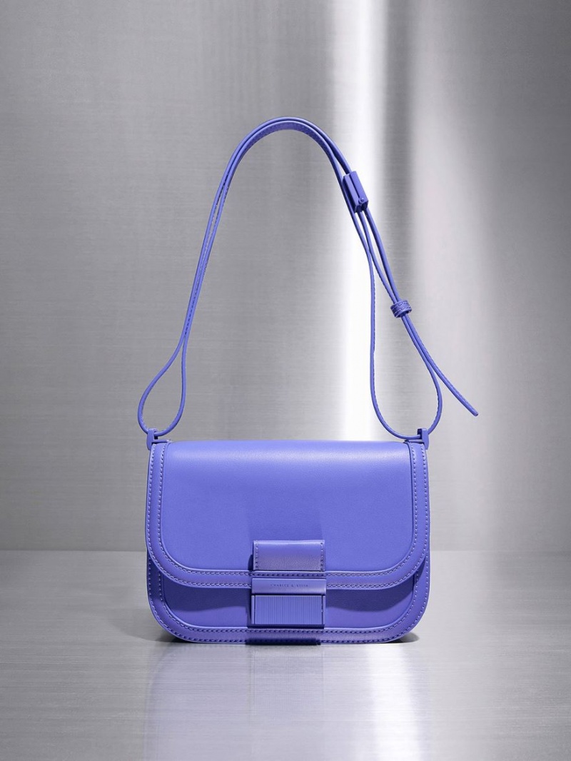 Geanta Crossbody Charles & Keith Charlot Violet | 324LAUXQB