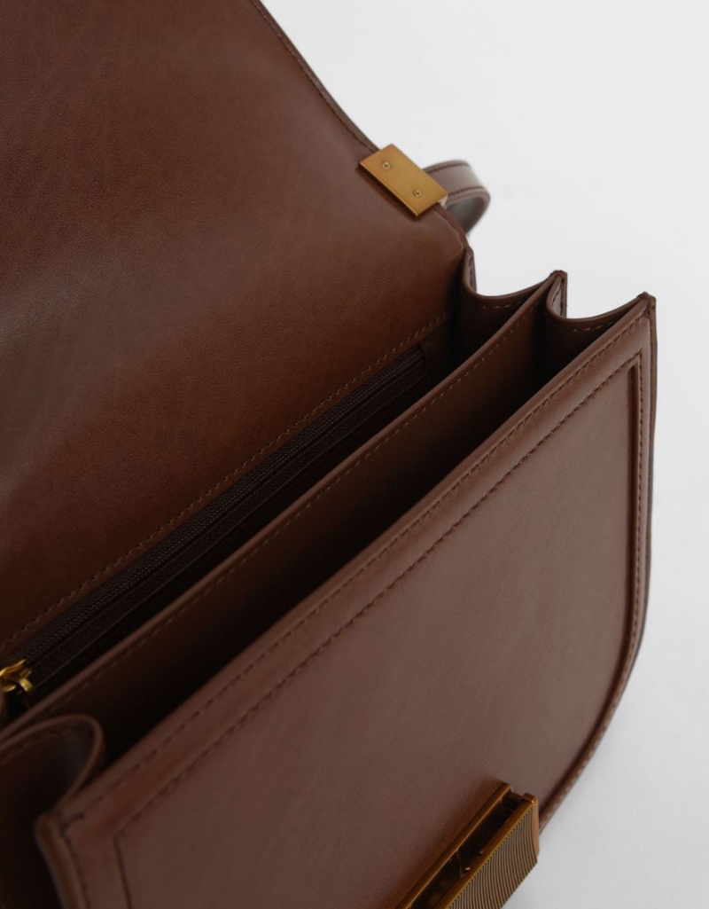 Geanta Crossbody Charles & Keith Charlot Maro Inchis | 203YUIXVW