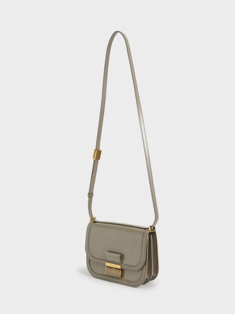 Geanta Crossbody Charles & Keith Charlot Gri | 215PNBITX