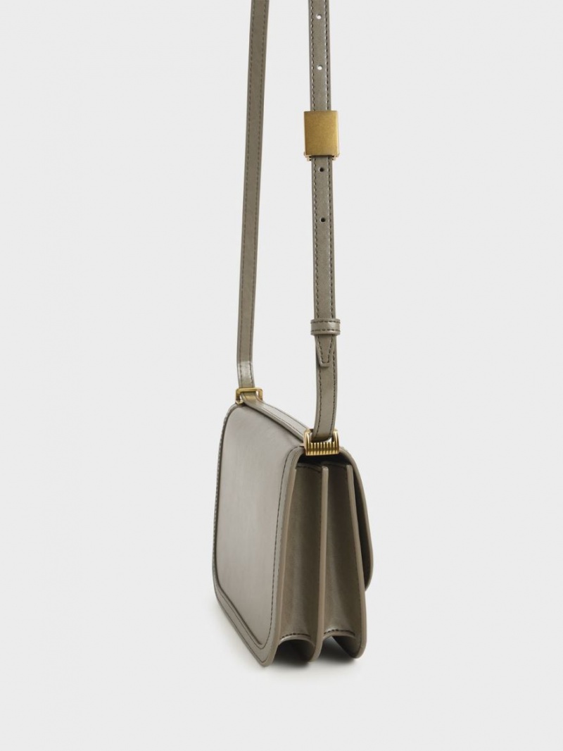 Geanta Crossbody Charles & Keith Charlot Gri | 215PNBITX