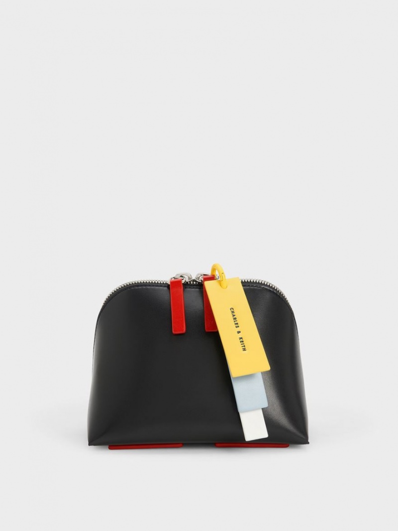 Geanta Crossbody Charles & Keith Cockade Negrii | 769LZTARM