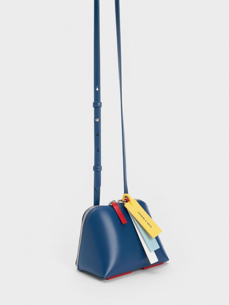 Geanta Crossbody Charles & Keith Cockade Bleumarin | 364LKDETV