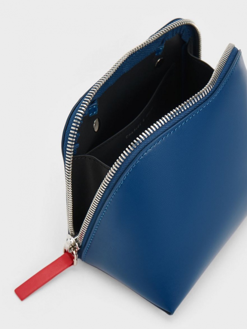 Geanta Crossbody Charles & Keith Cockade Bleumarin | 364LKDETV
