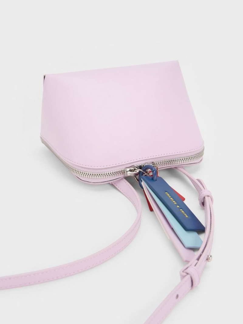 Geanta Crossbody Charles & Keith Cockade Violet | 798PLORNI