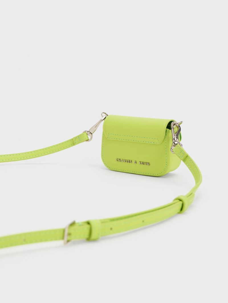 Geanta Crossbody Charles & Keith Micro Koa Verzi Deschis | 543ATRZPC