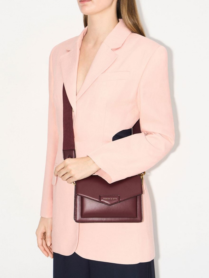 Geanta Crossbody Charles & Keith Tiaret Envelope Visinii | 530DMBFCZ