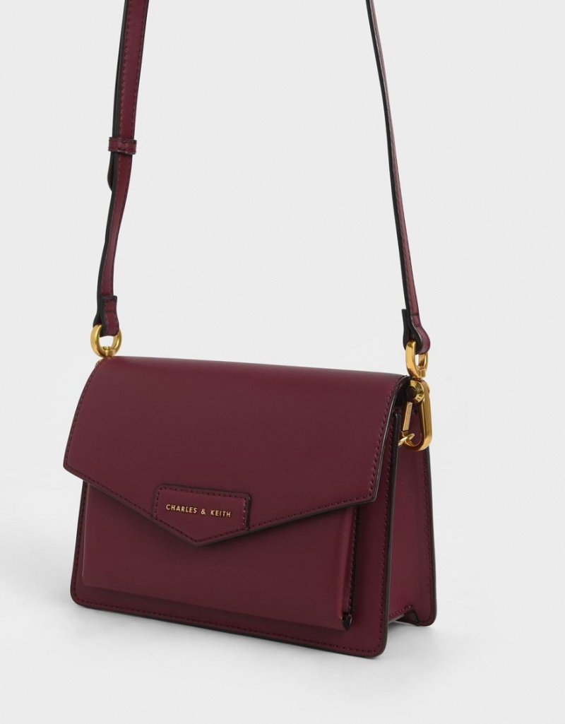 Geanta Crossbody Charles & Keith Tiaret Envelope Visinii | 530DMBFCZ
