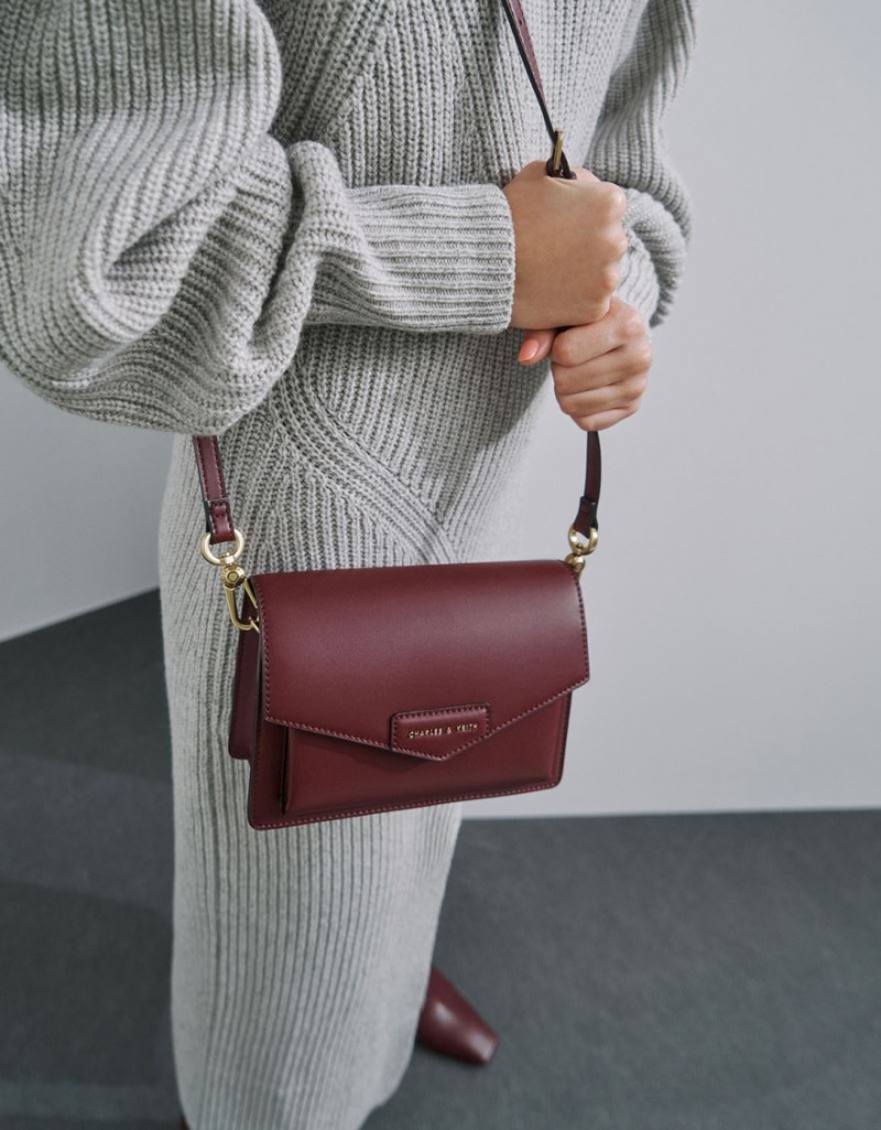 Geanta Crossbody Charles & Keith Tiaret Envelope Visinii | 530DMBFCZ