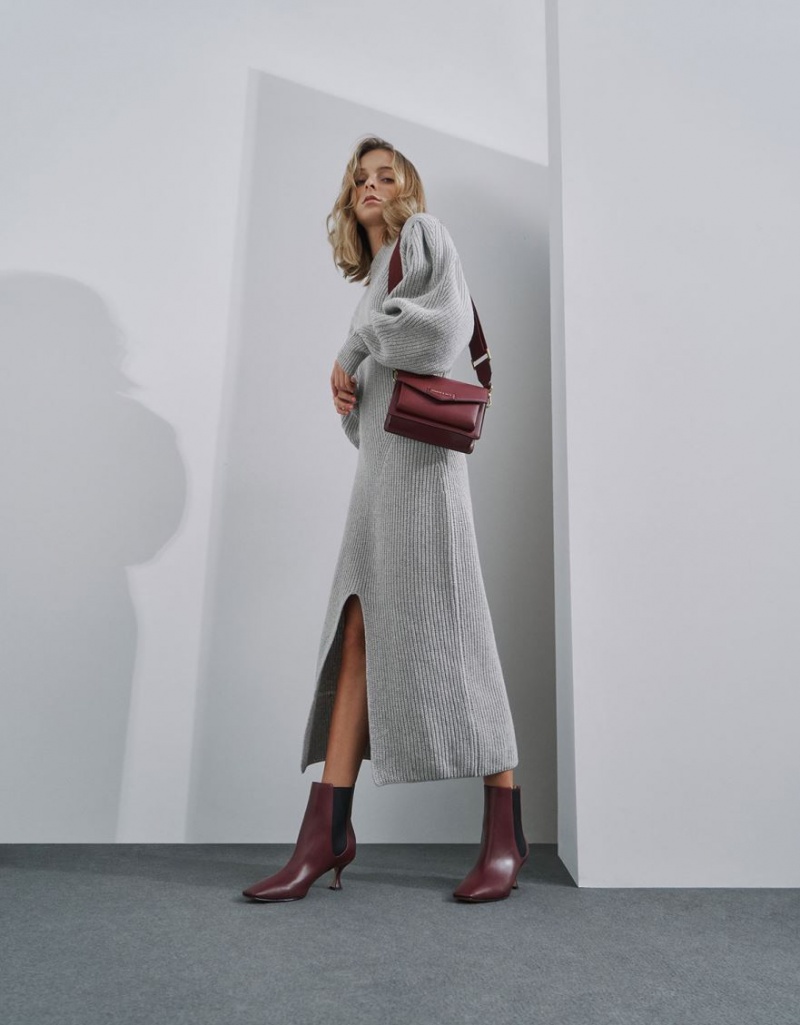 Geanta Crossbody Charles & Keith Tiaret Envelope Visinii | 530DMBFCZ