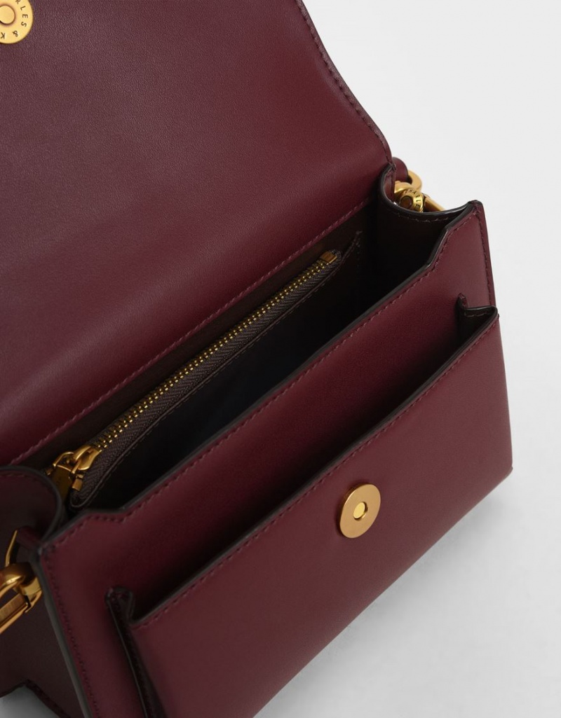 Geanta Crossbody Charles & Keith Tiaret Envelope Visinii | 530DMBFCZ
