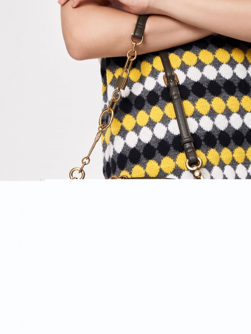 Geanta De Mana Charles & Keith Lock & Key Chain Negrii | 492ZYPDQH