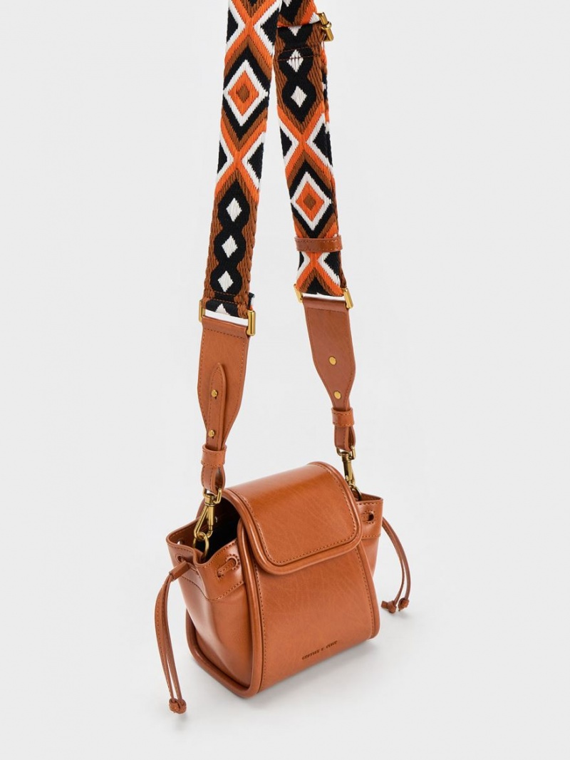 Geanta De Mana Charles & Keith Mini Ashby Top Maro | 758WOHSGN