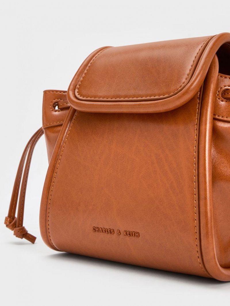 Geanta De Mana Charles & Keith Mini Ashby Top Maro | 758WOHSGN
