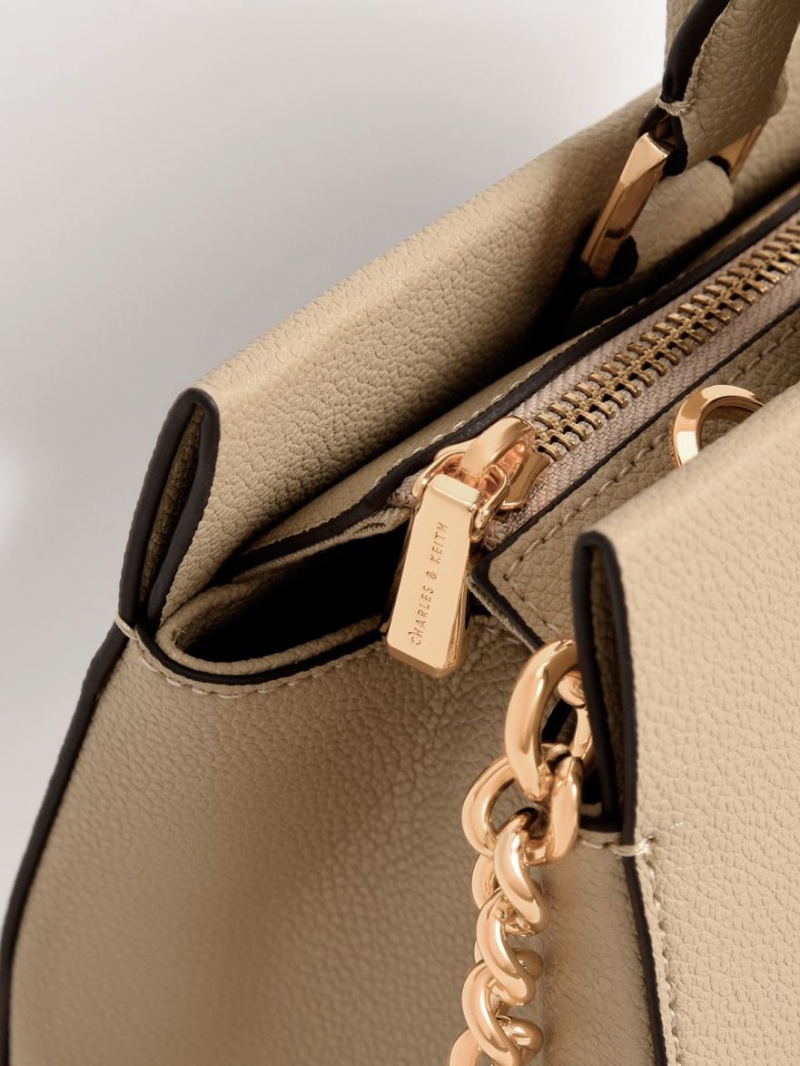 Geanta De Mana Charles & Keith Mirabelle Structured Maro | 962HFJUMK