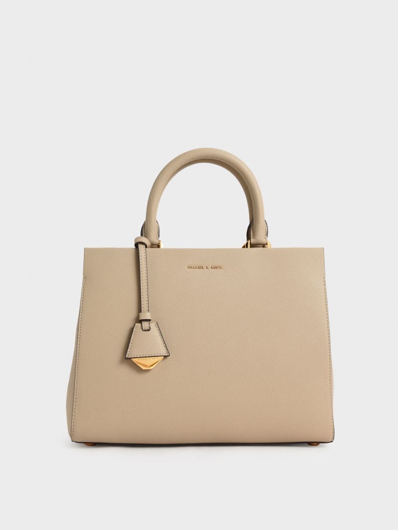 Geanta De Mana Charles & Keith Mirabelle Structured Maro | 962HFJUMK