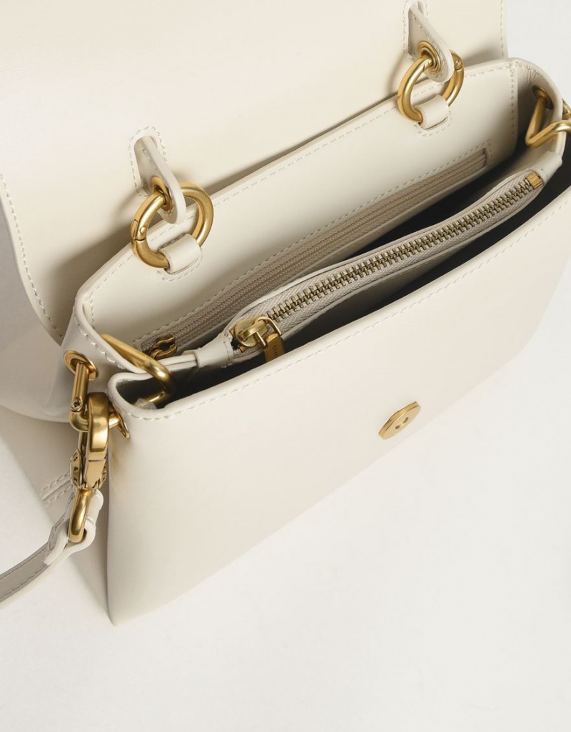 Geanta De Mana Charles & Keith Stone-Embellished Albi | 368DBUWJF
