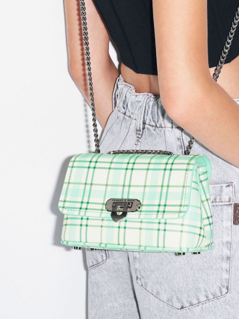 Geanta De Umar Charles & Keith Alcott Push-Lock Chain Colorati | 897VLEYAQ