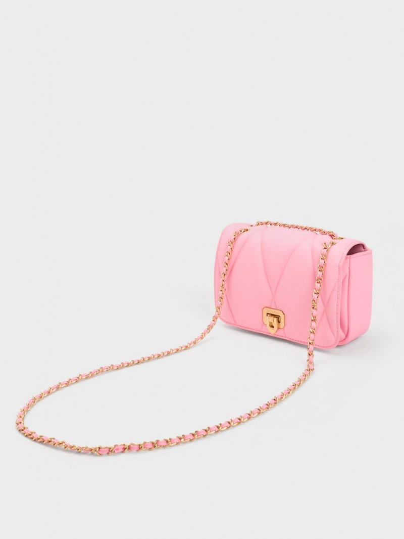 Geanta De Umar Charles & Keith Arwen Matlasat Roz | 564TFOKJP