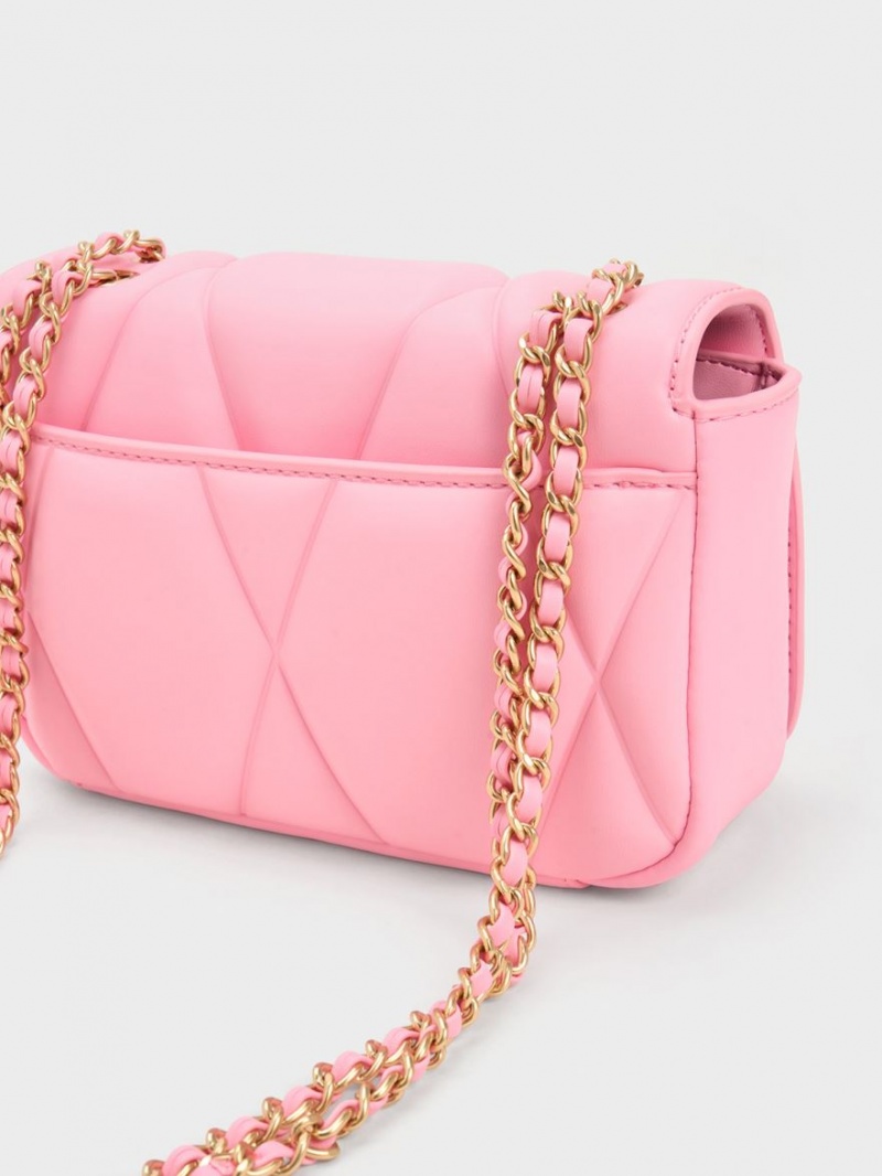 Geanta De Umar Charles & Keith Arwen Matlasat Roz | 564TFOKJP