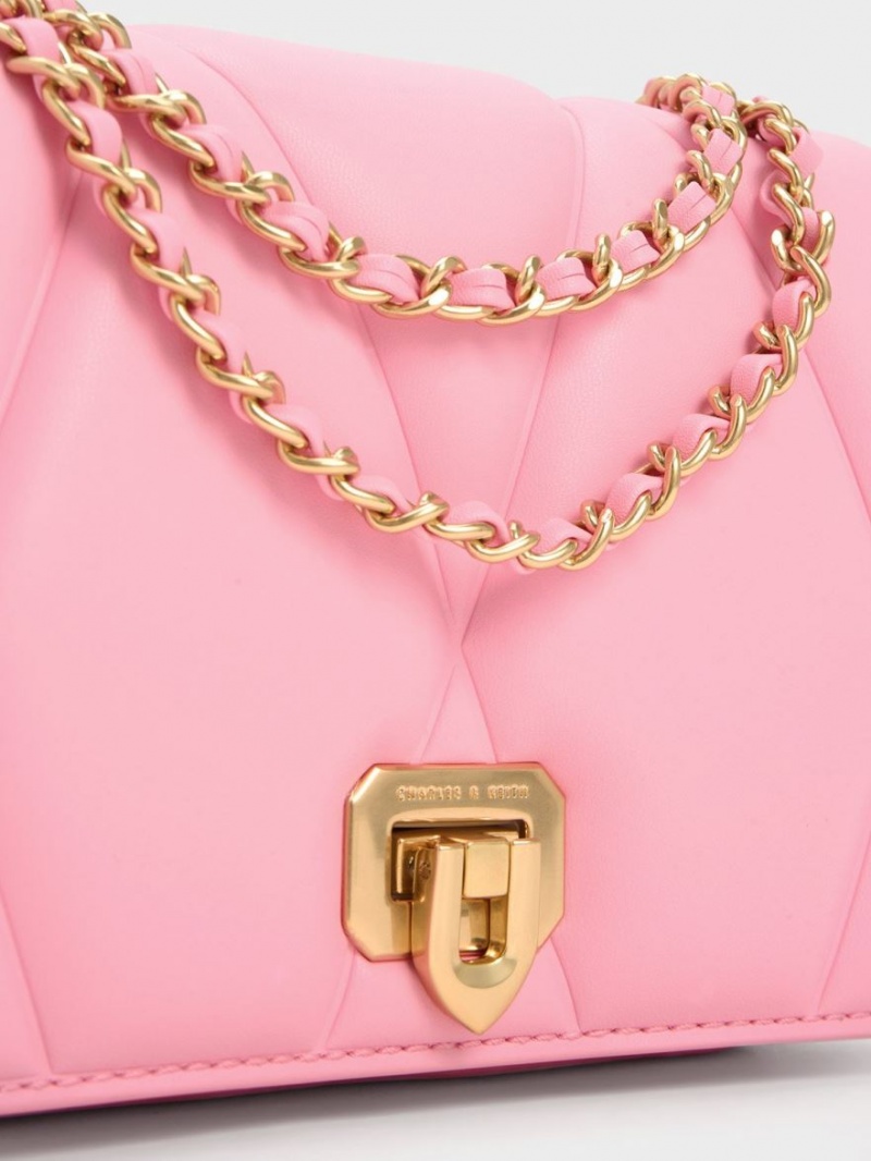 Geanta De Umar Charles & Keith Arwen Matlasat Roz | 564TFOKJP