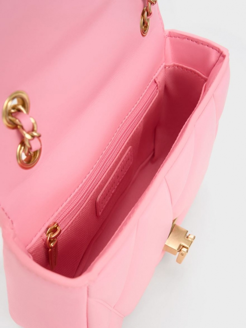 Geanta De Umar Charles & Keith Arwen Matlasat Roz | 564TFOKJP