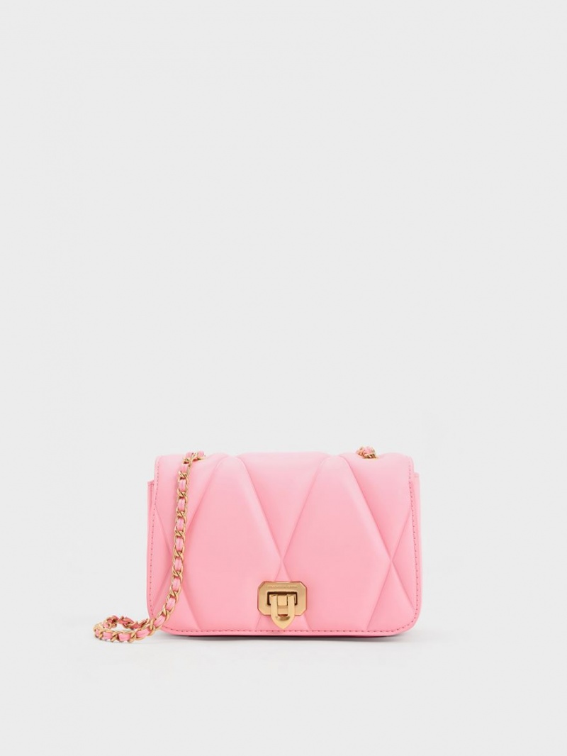 Geanta De Umar Charles & Keith Arwen Matlasat Roz | 564TFOKJP