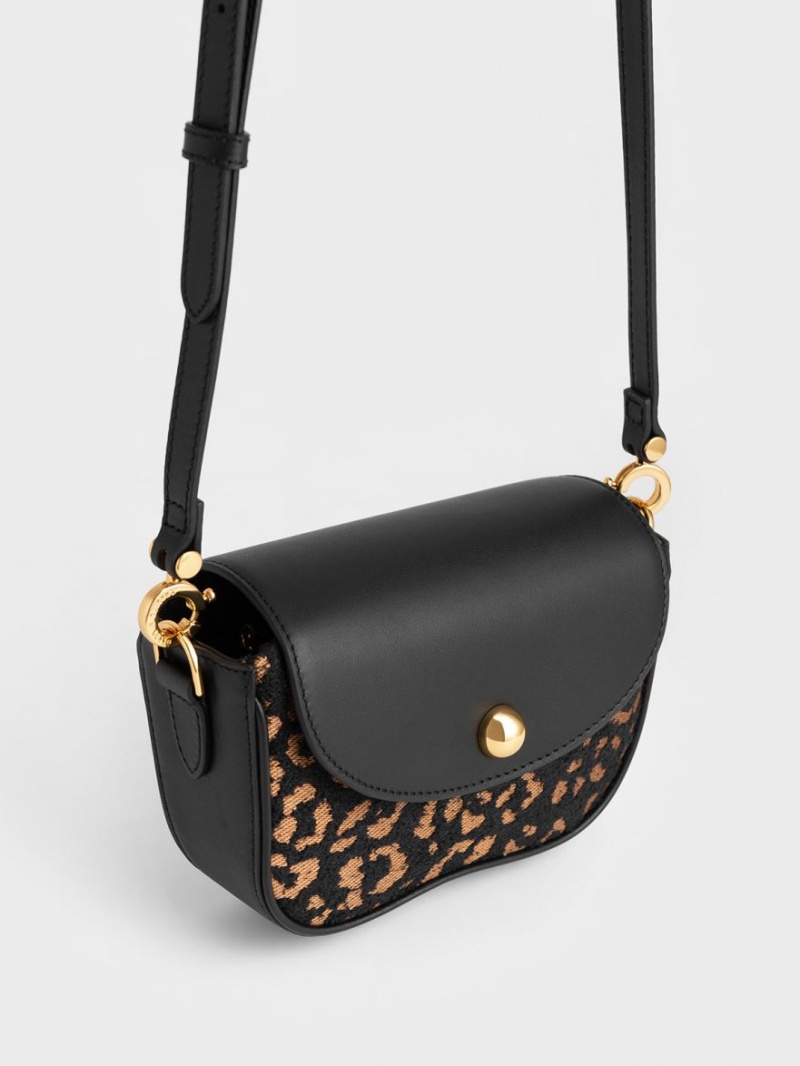 Geanta De Umar Charles & Keith Beaded Metallic Handle Sculptural Negrii | 538GFOSUA