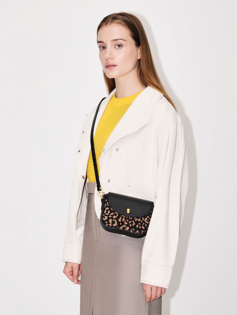 Geanta De Umar Charles & Keith Beaded Metallic Handle Sculptural Negrii | 538GFOSUA