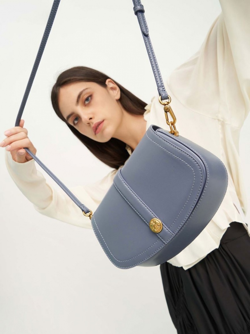 Geanta De Umar Charles & Keith Blair Chain Handle Albastri | 530YAJVMX