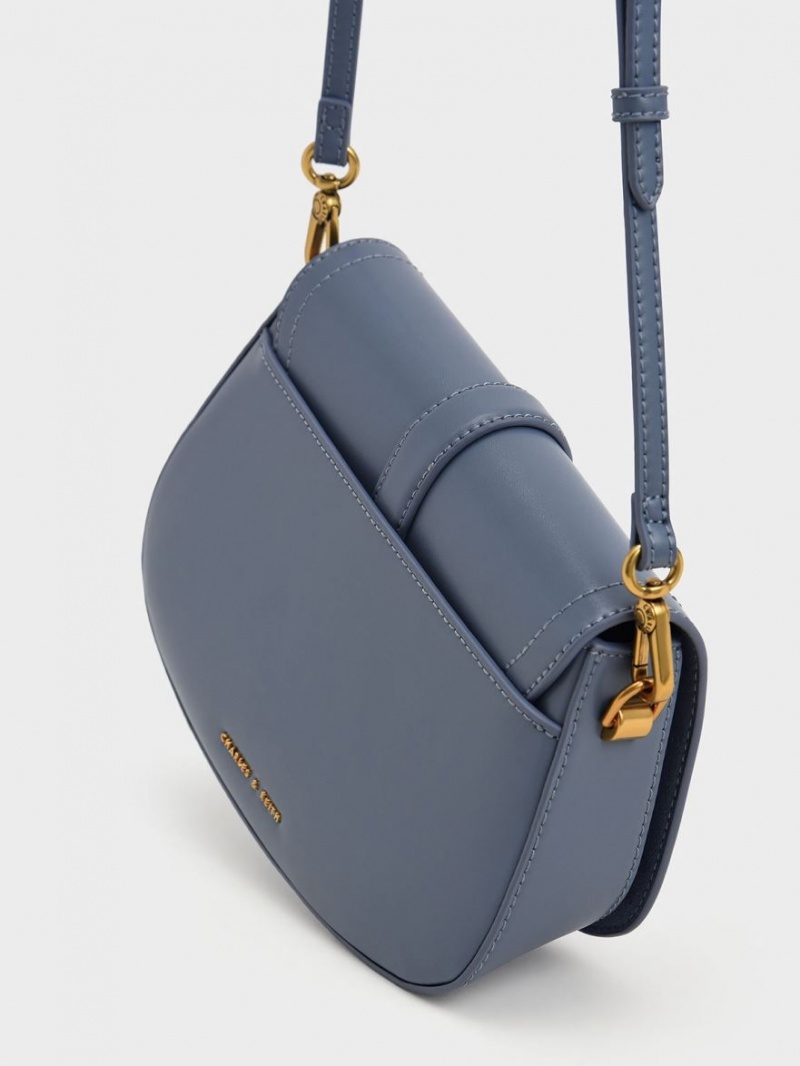 Geanta De Umar Charles & Keith Blair Chain Handle Albastri | 530YAJVMX