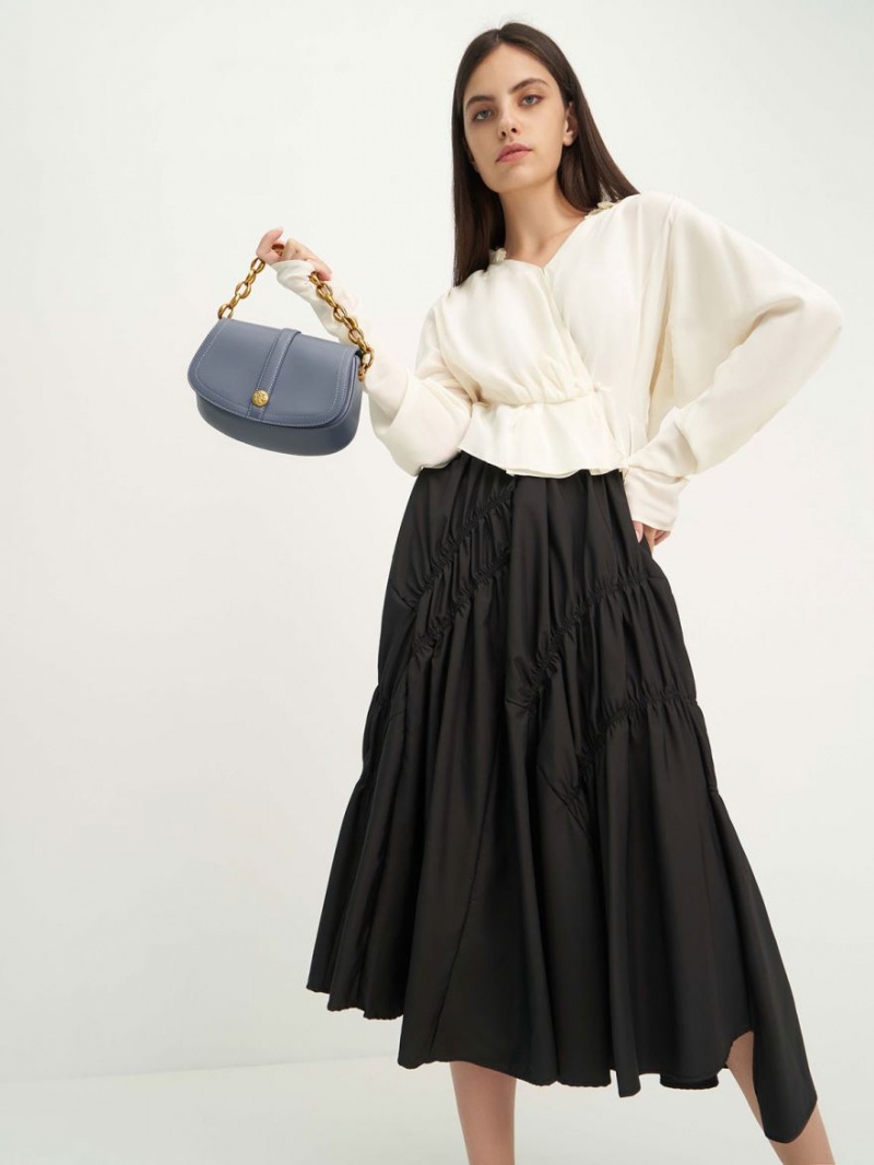 Geanta De Umar Charles & Keith Blair Chain Handle Albastri | 530YAJVMX