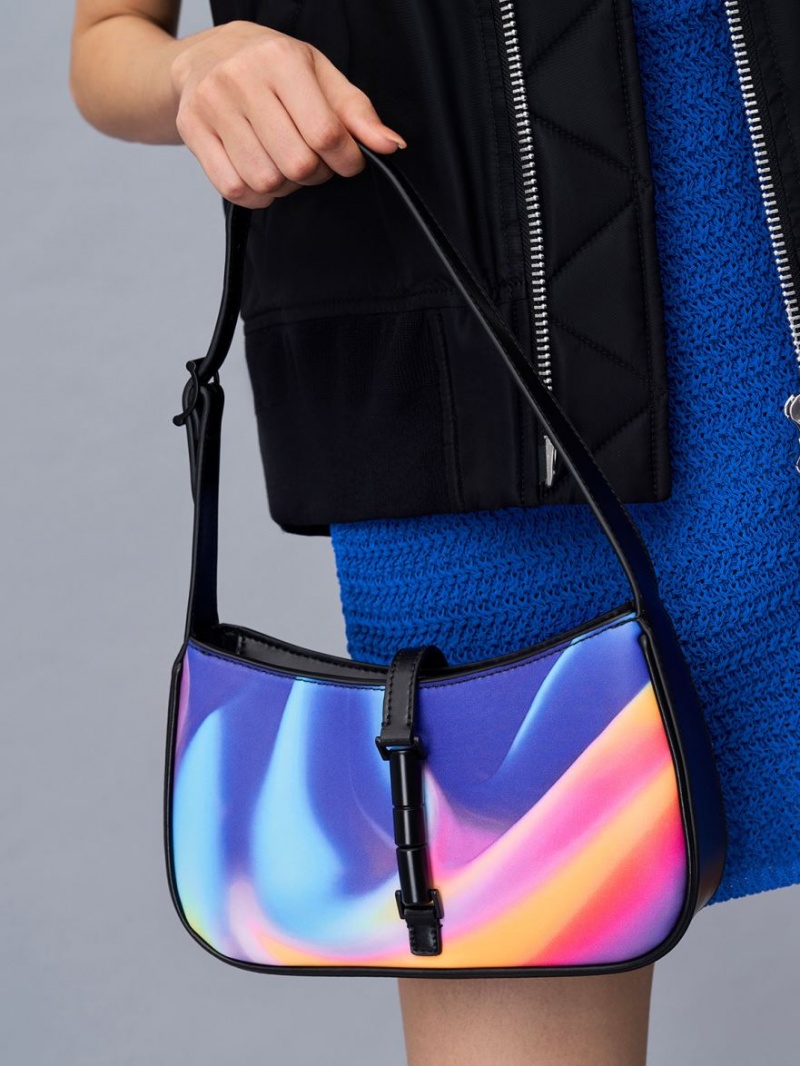 Geanta De Umar Charles & Keith Cesia Holographic Colorati | 437AYNFXO