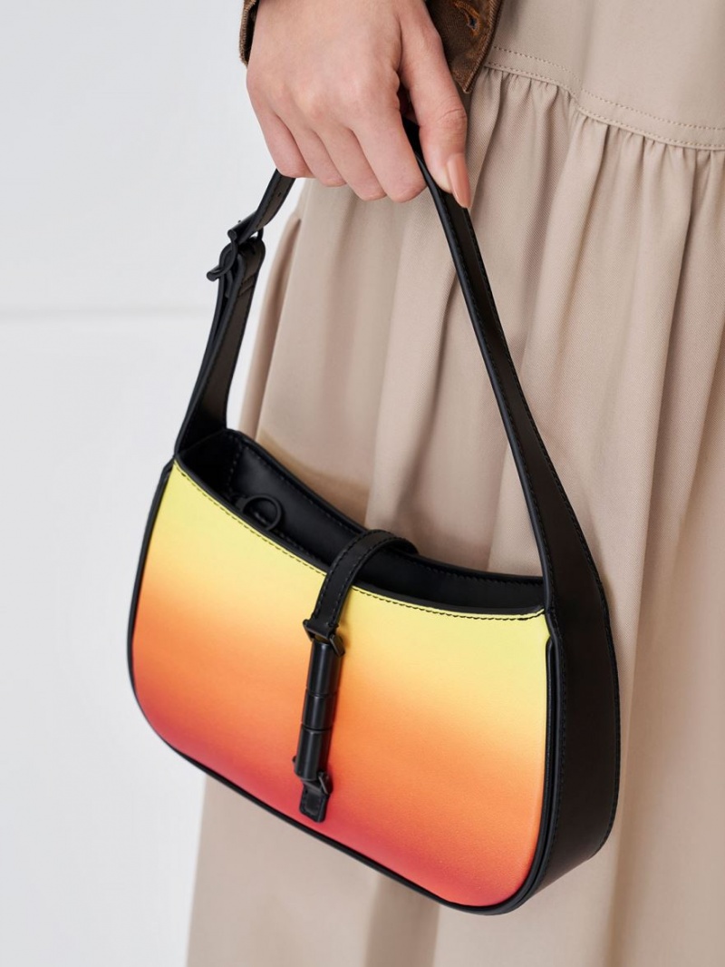 Geanta De Umar Charles & Keith Cesia Ombre Portocalii | 386IXYOLU