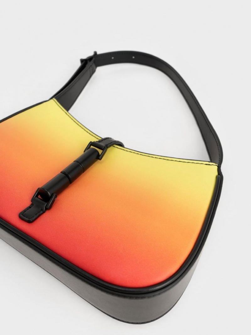 Geanta De Umar Charles & Keith Cesia Ombre Portocalii | 386IXYOLU