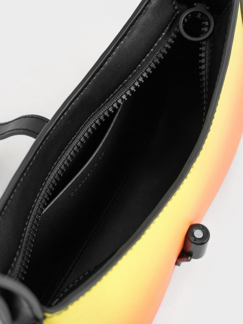 Geanta De Umar Charles & Keith Cesia Ombre Portocalii | 386IXYOLU