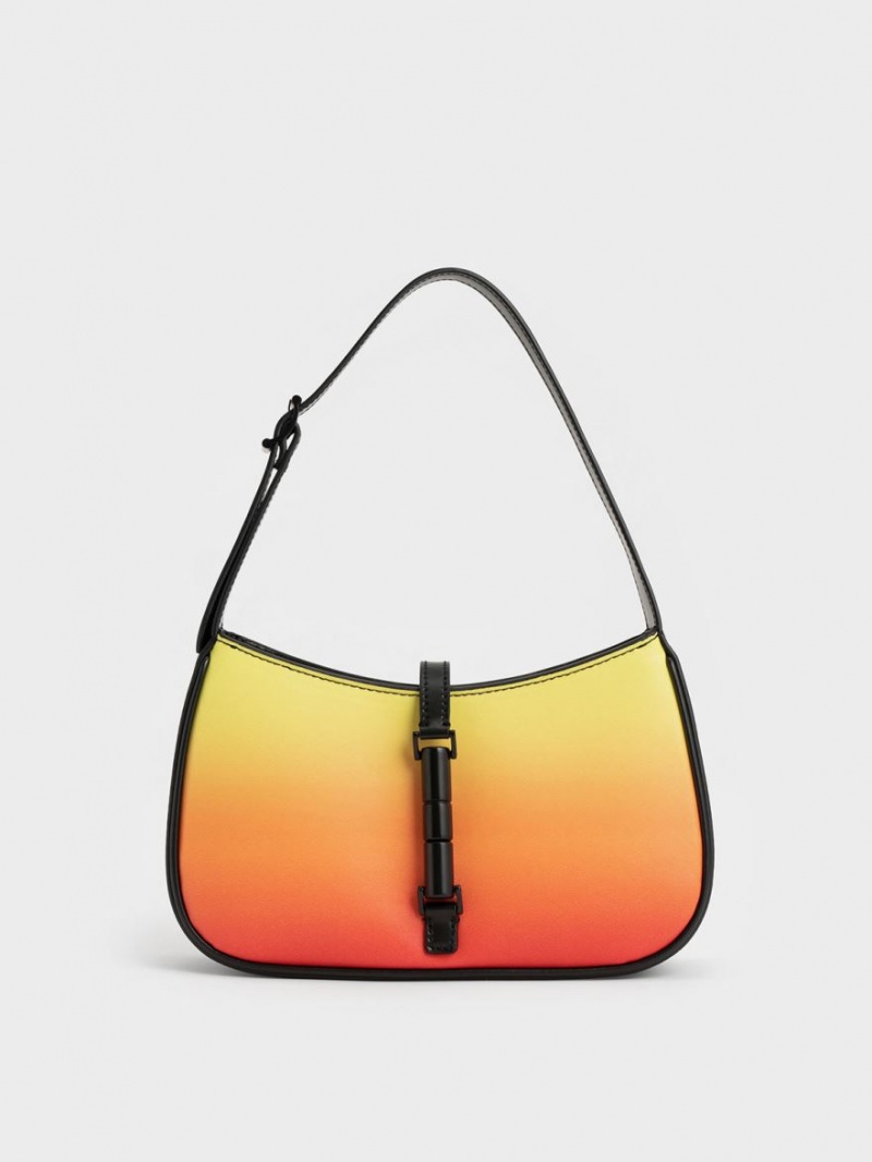 Geanta De Umar Charles & Keith Cesia Ombre Portocalii | 386IXYOLU