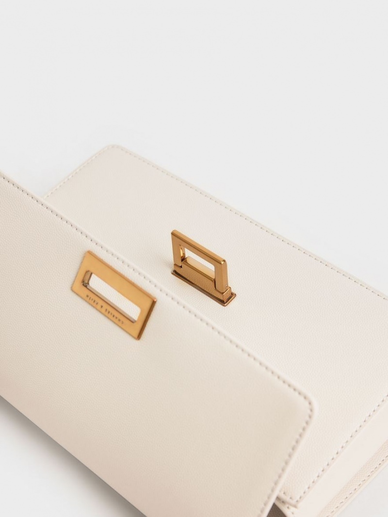 Geanta De Umar Charles & Keith Chain Curea Evening Albi | 307PKZJGE